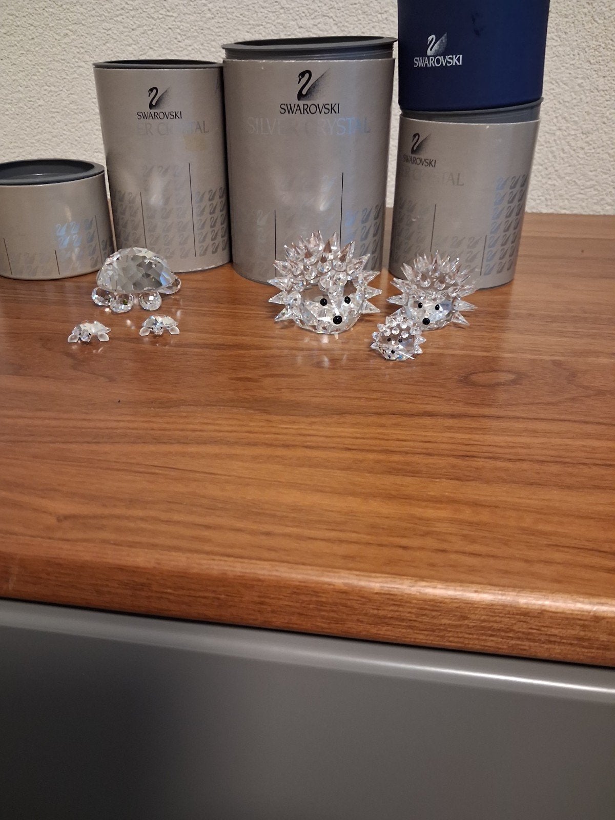 Swarovski Kristallen Egel en Schildpad Figuurtjes, Ophalen of Verzenden, Zo goed als nieuw, Figuurtje