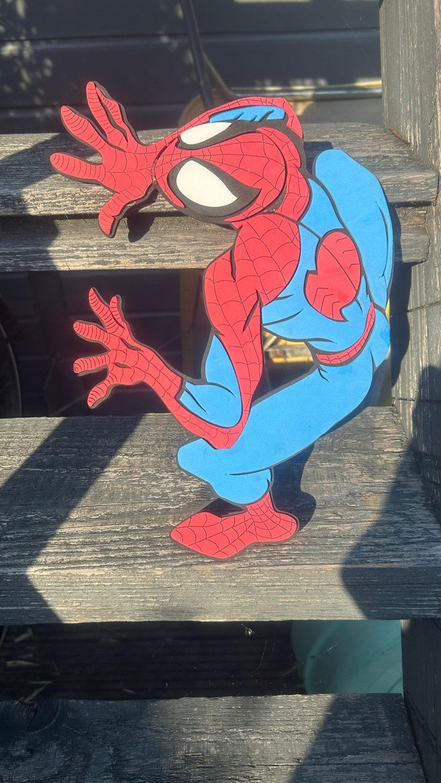 Spiderman Decoratie Muurstickers (2 stuks), Ophalen of Verzenden, Gebruikt