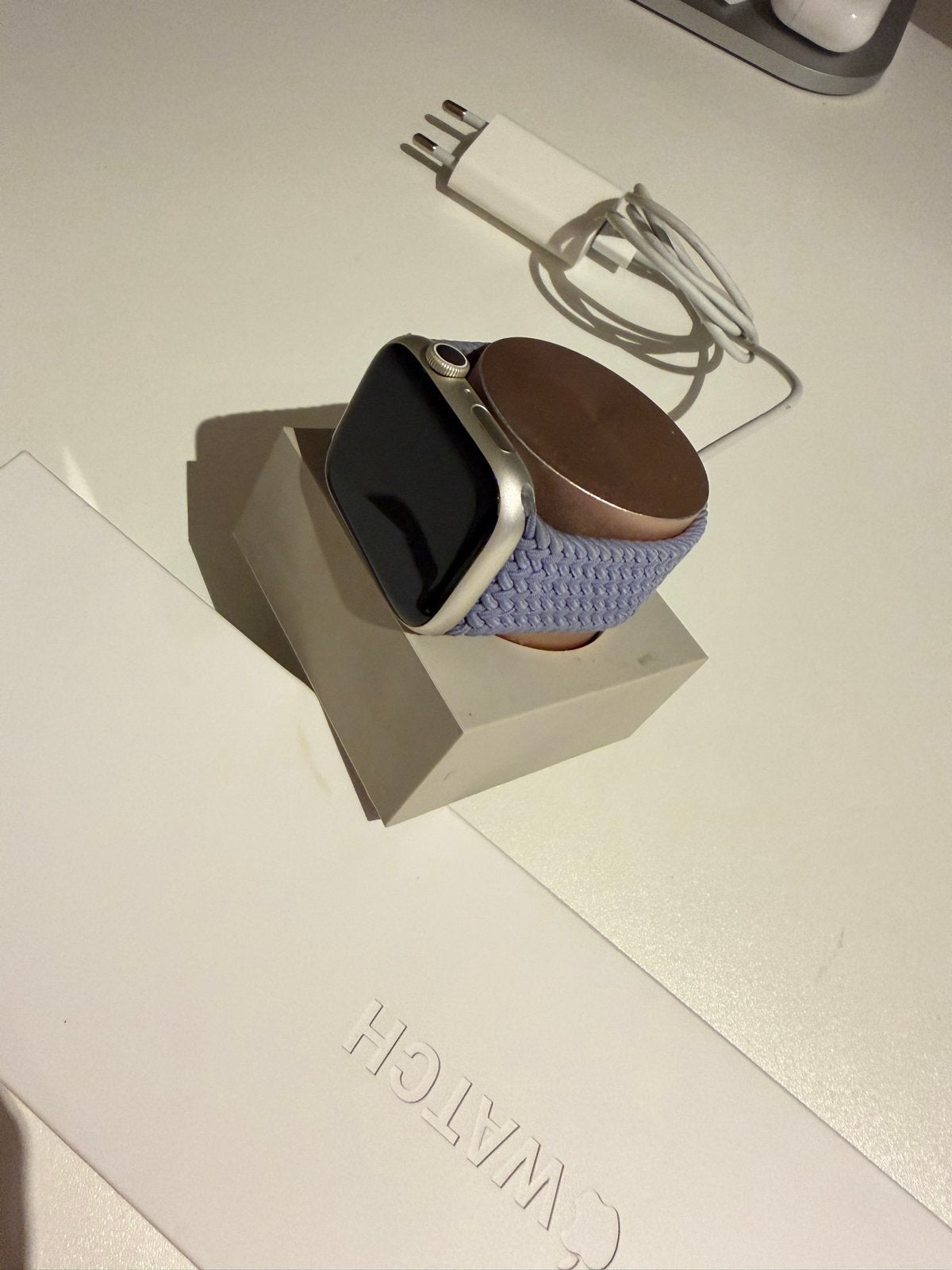 Apple Watch Series 7 45mm - Super netjes! Met leuke extra's, IOS, Ophalen of Verzenden, Zo goed als nieuw, Waterdicht