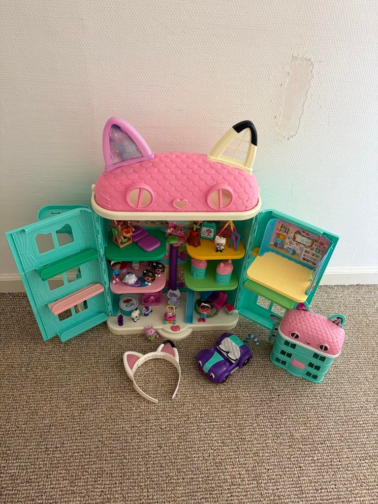 Gabby's Poppenhuis met accessoires en figuren, Ophalen of Verzenden, Zo goed als nieuw