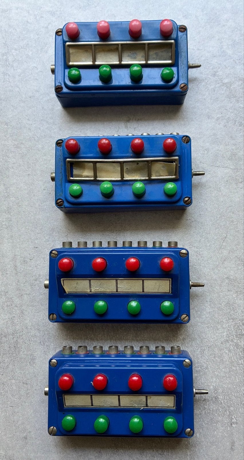 Märklin schakelkastjes (3x 7072, 1x 476/4), Wisselstroom, Gebruikt, Overige typen, Ophalen of Verzenden