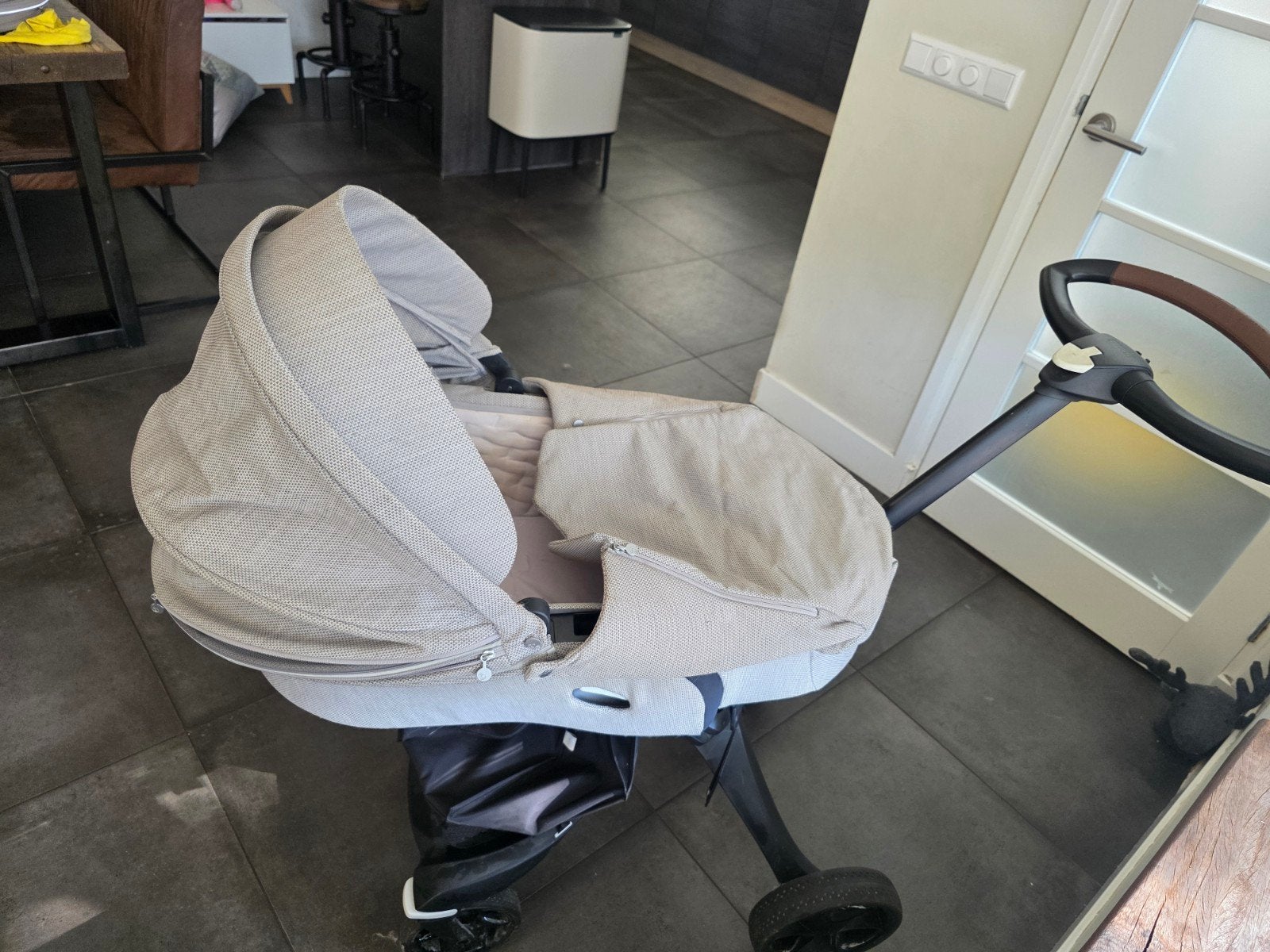Stokke Xplory kinderwagen met 2 zitstanden en opbergtas, Ophalen, Gebruikt, Kinderwagen, Overige merken
