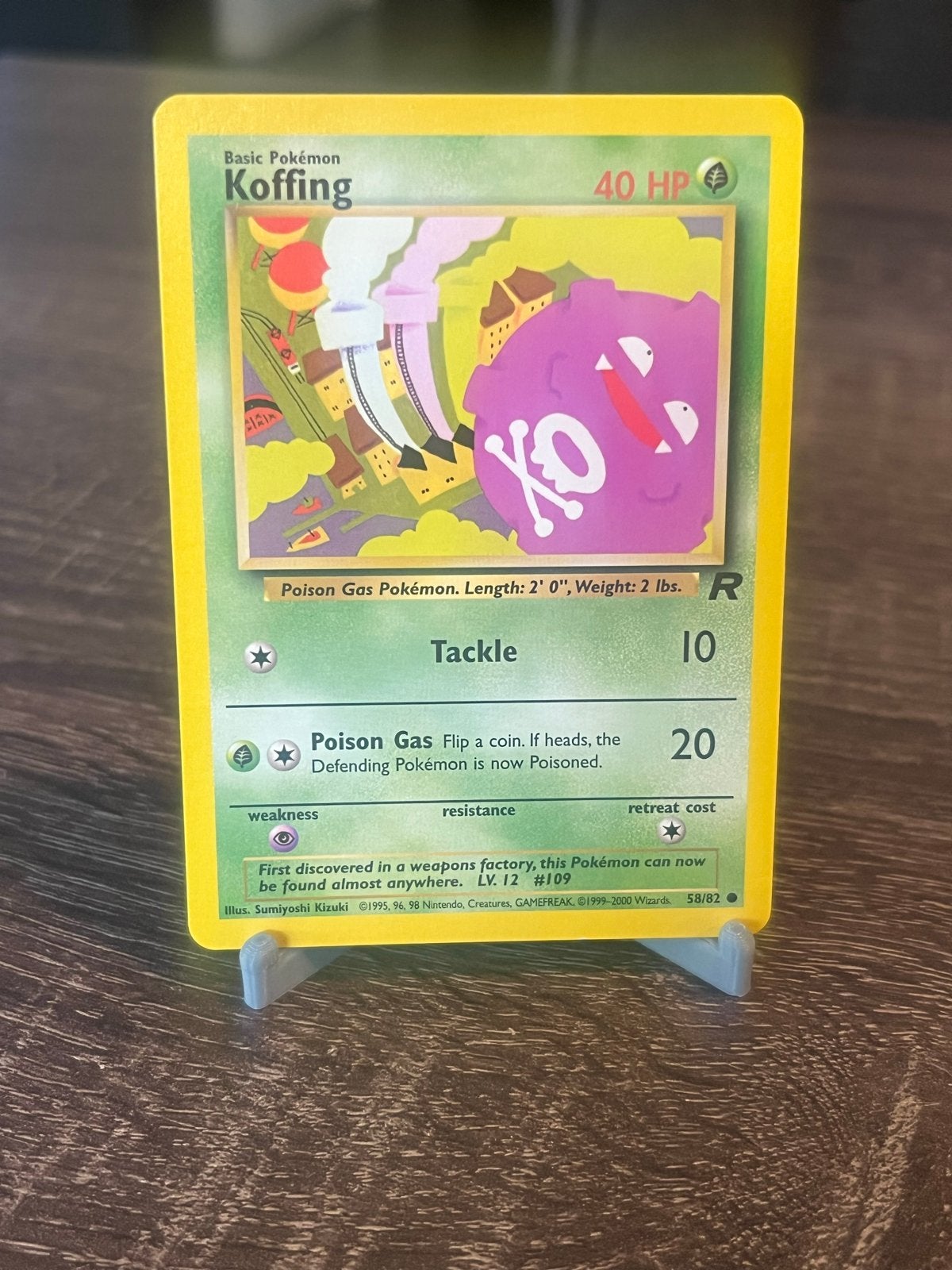 Koffing (58/82) - Team Rocket - EX, Ophalen of Verzenden, Gebruikt, Losse kaart