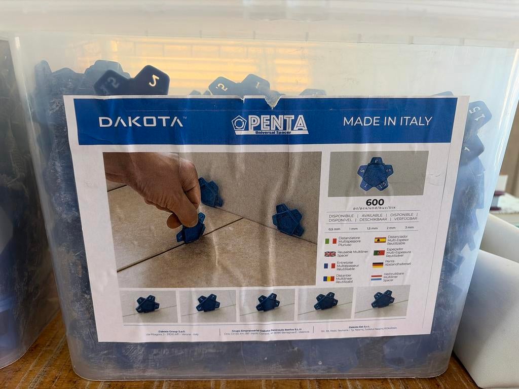 Dakota Penta herbruikbare multiliner space voor tegels, Doe-het-zelf en Verbouw, Tegels, Overige materialen, Overige typen, Nieuw