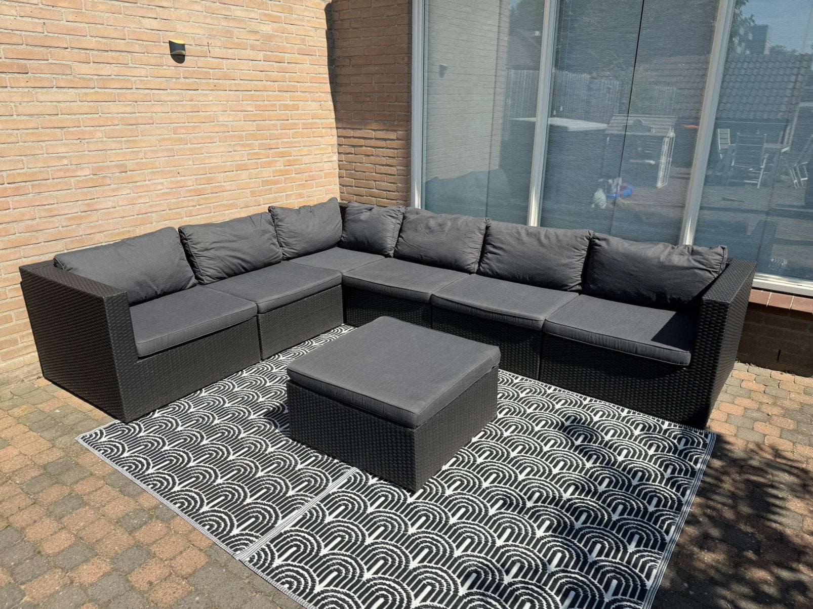 Grote loungeset 240x314cm, Ophalen, Zo goed als nieuw, Loungeset