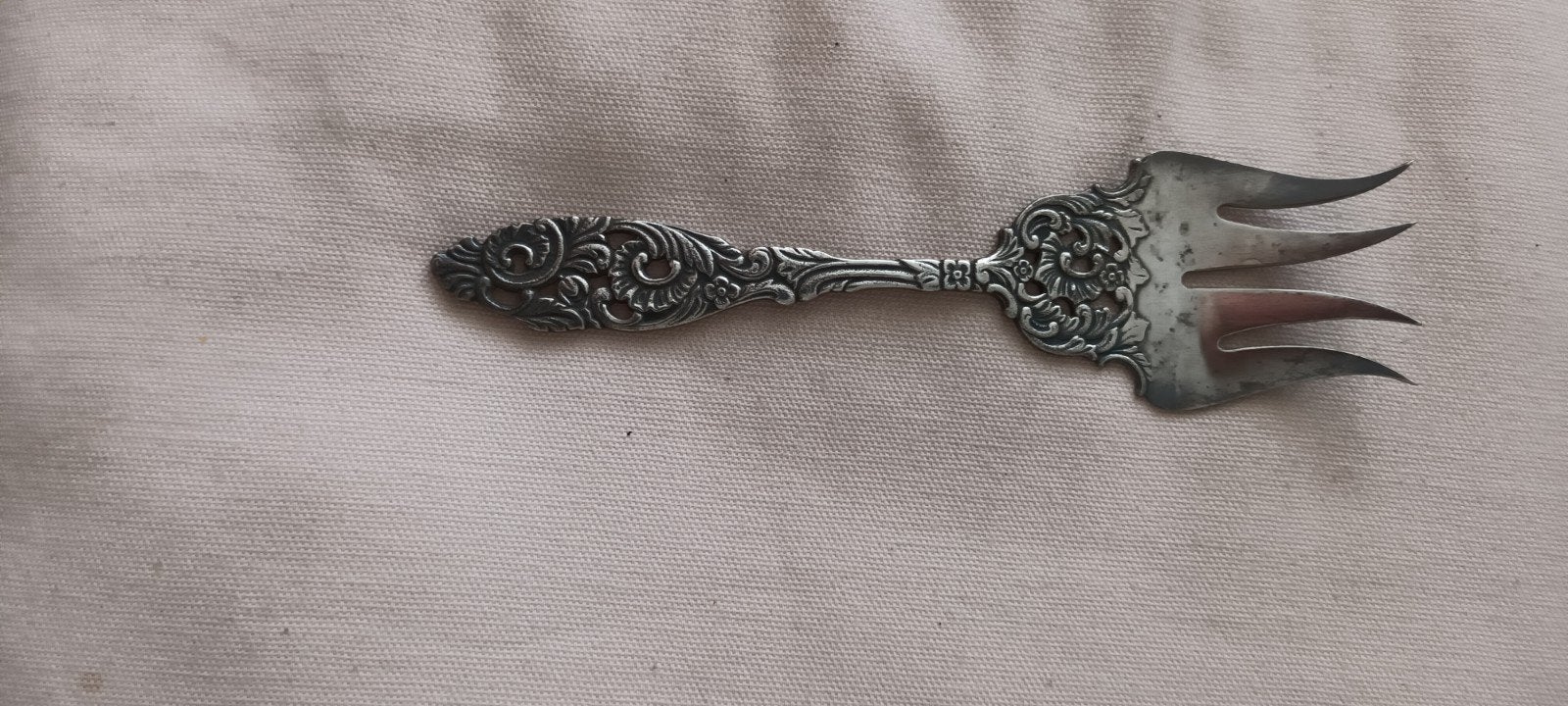 Mooie verzilverde cakevork. Gero 90 lengte 18 cm Puntgaaf, Antiek en Kunst, Ophalen of Verzenden