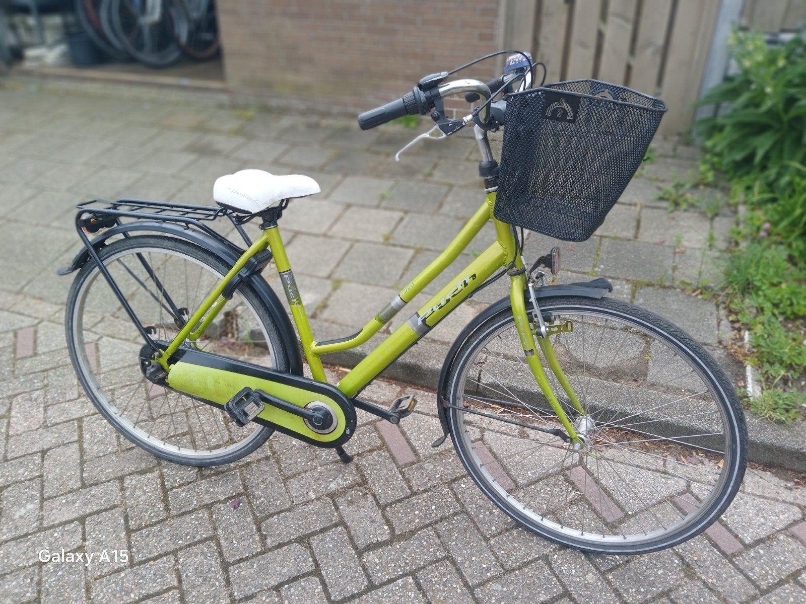 Puch  damesfiets 667 en bagagedrager, Fietsen en Brommers, Fietsonderdelen, Gebruikt, Verlichting, Ophalen