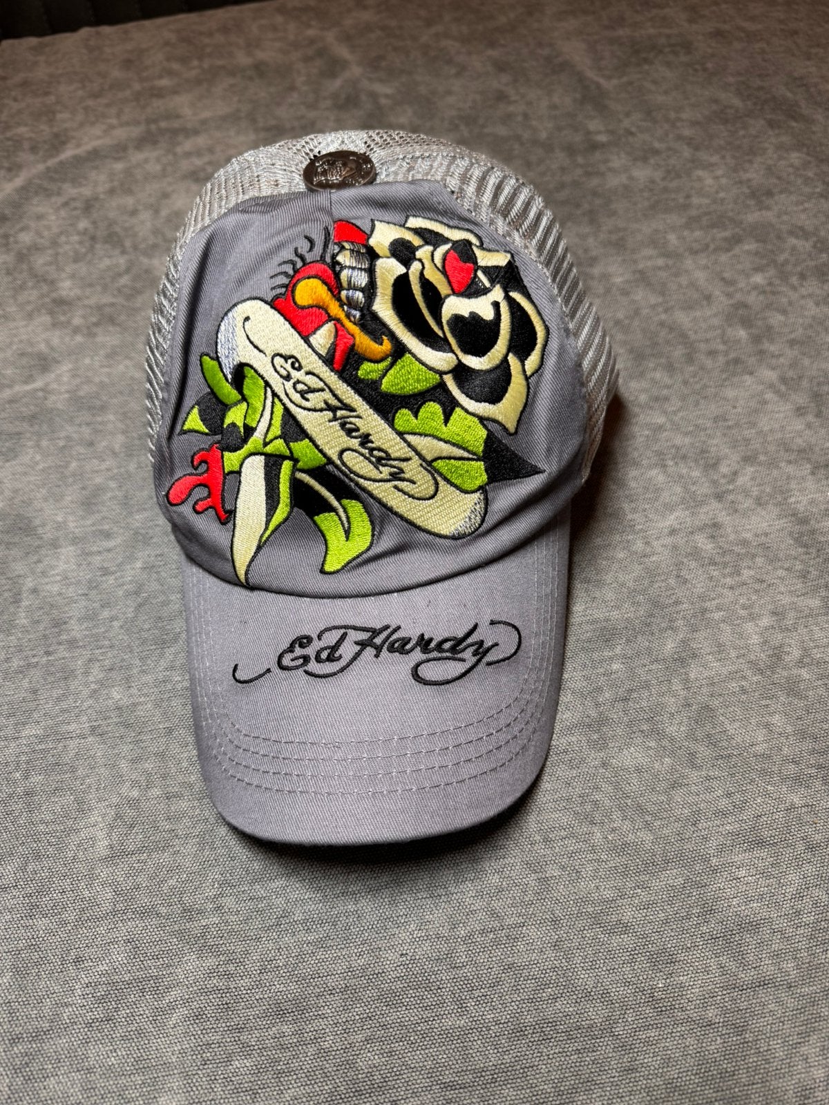 Ed Hardy Cap – Vintage Y2K Tattoo Style – Stoere Trucker Pet, Ophalen of Verzenden, Nieuw, One size fits all, Pet