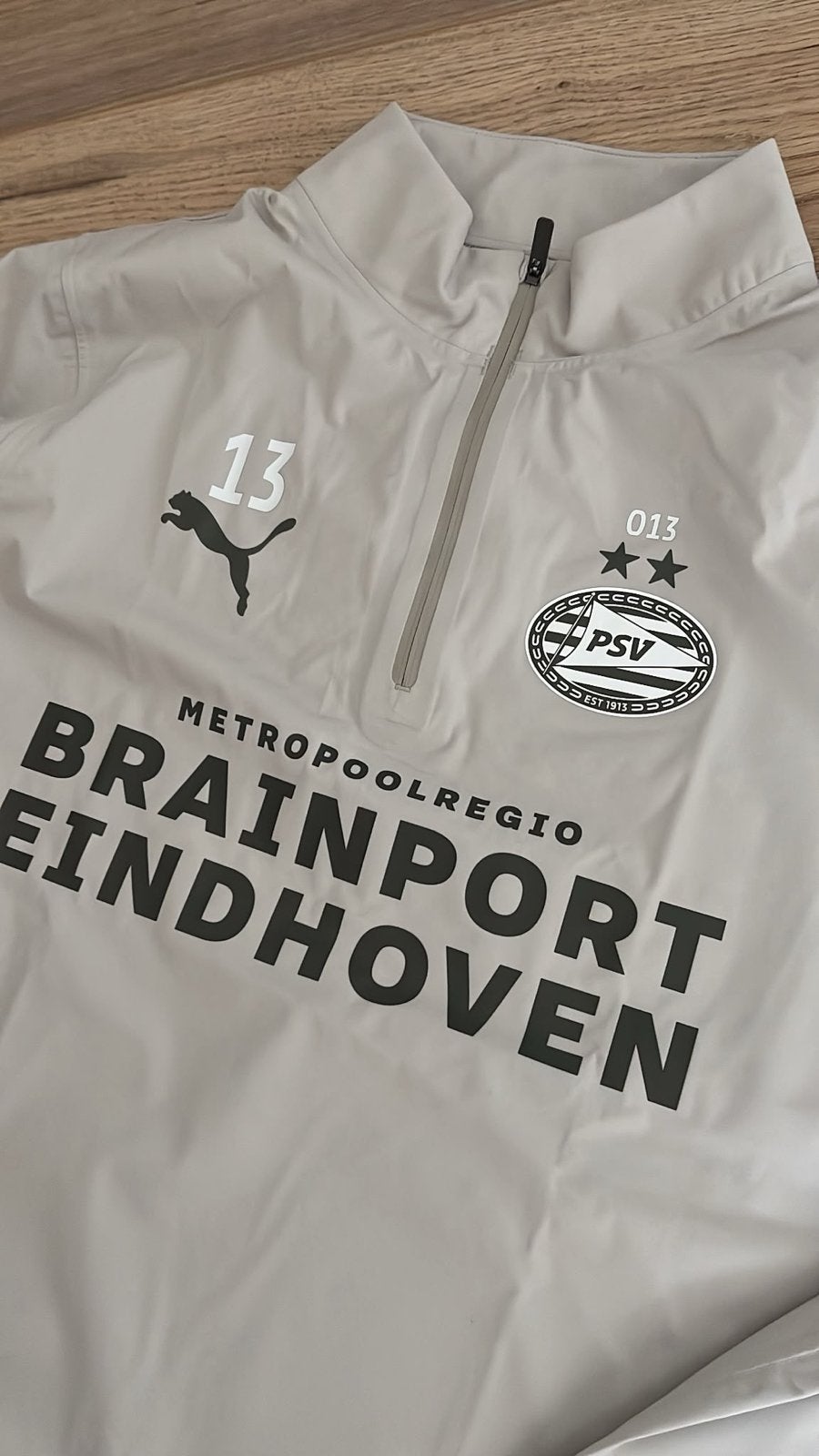 PSV Puma Raincell Trainingstop - Maat XS, Verzenden, Nieuw, Voetbal, Grijs
