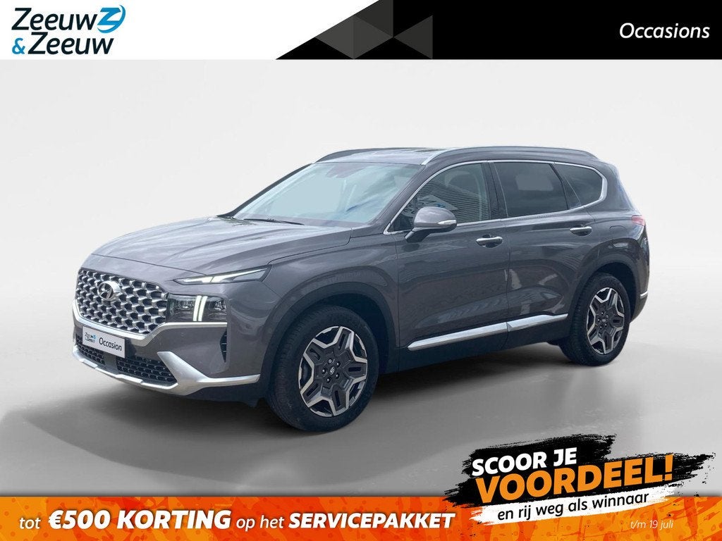 Hyundai Santa Fe 1.6 T-GDI PHEV Premium 7p. | Mokka leder |, Auto's, Hyundai, Automaat, Gebruikt, Euro 6, 4 cilinders