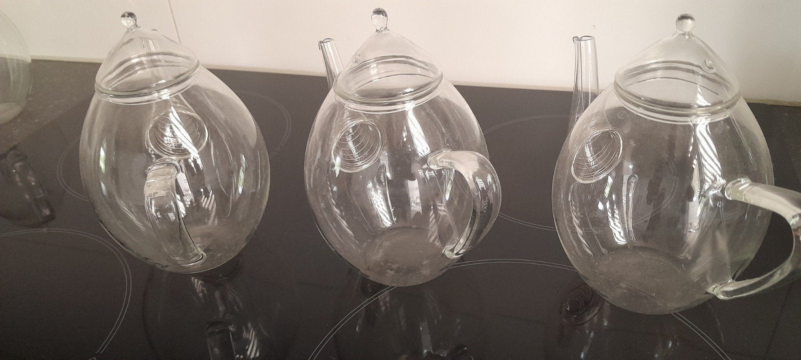 Glazen theekopjes en theekannetjes, Ophalen of Verzenden
