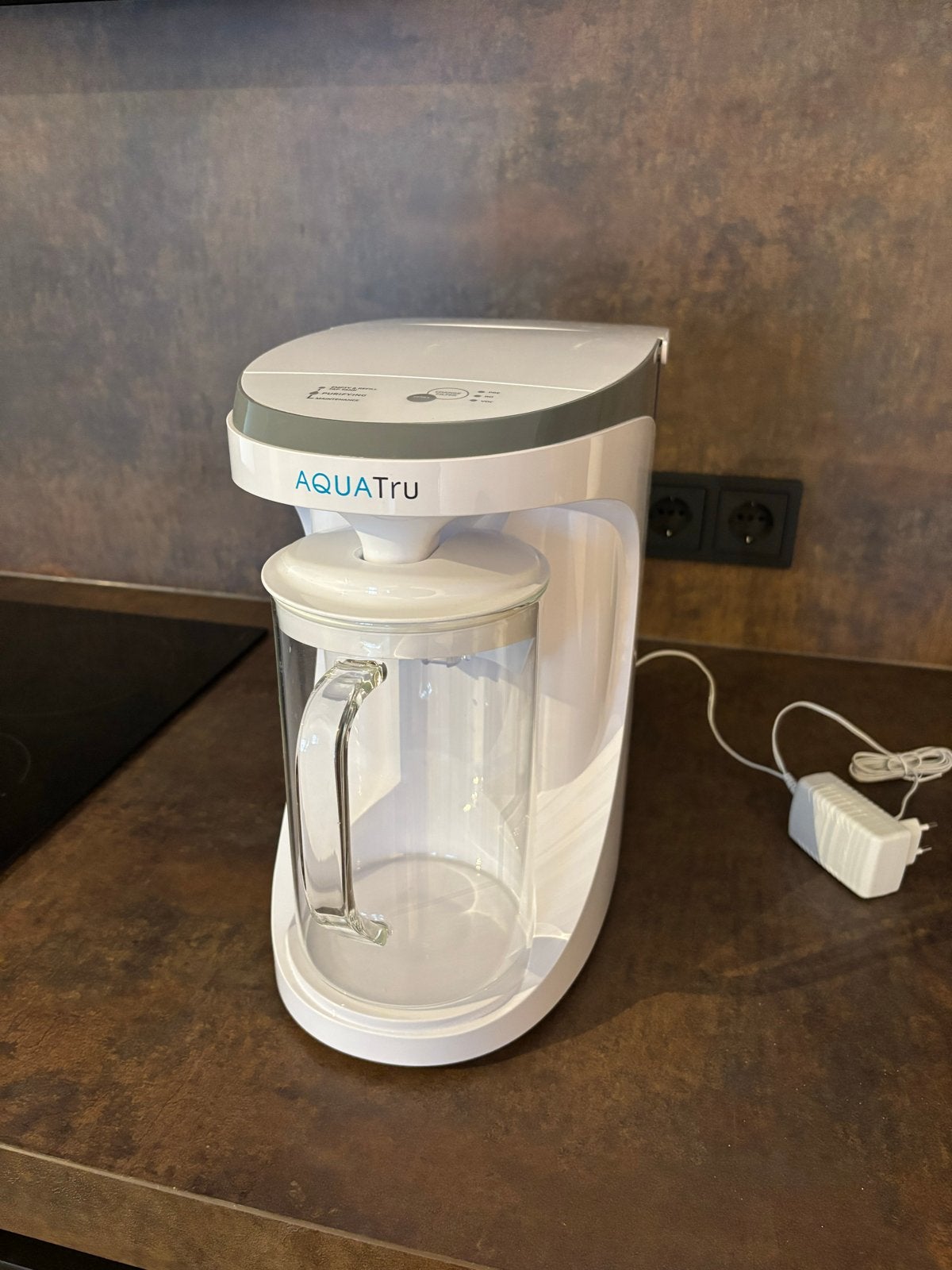 AquaTru Omgekeerde Osmose Waterfilter met Glazen Karaf, Ophalen of Verzenden, Zo goed als nieuw