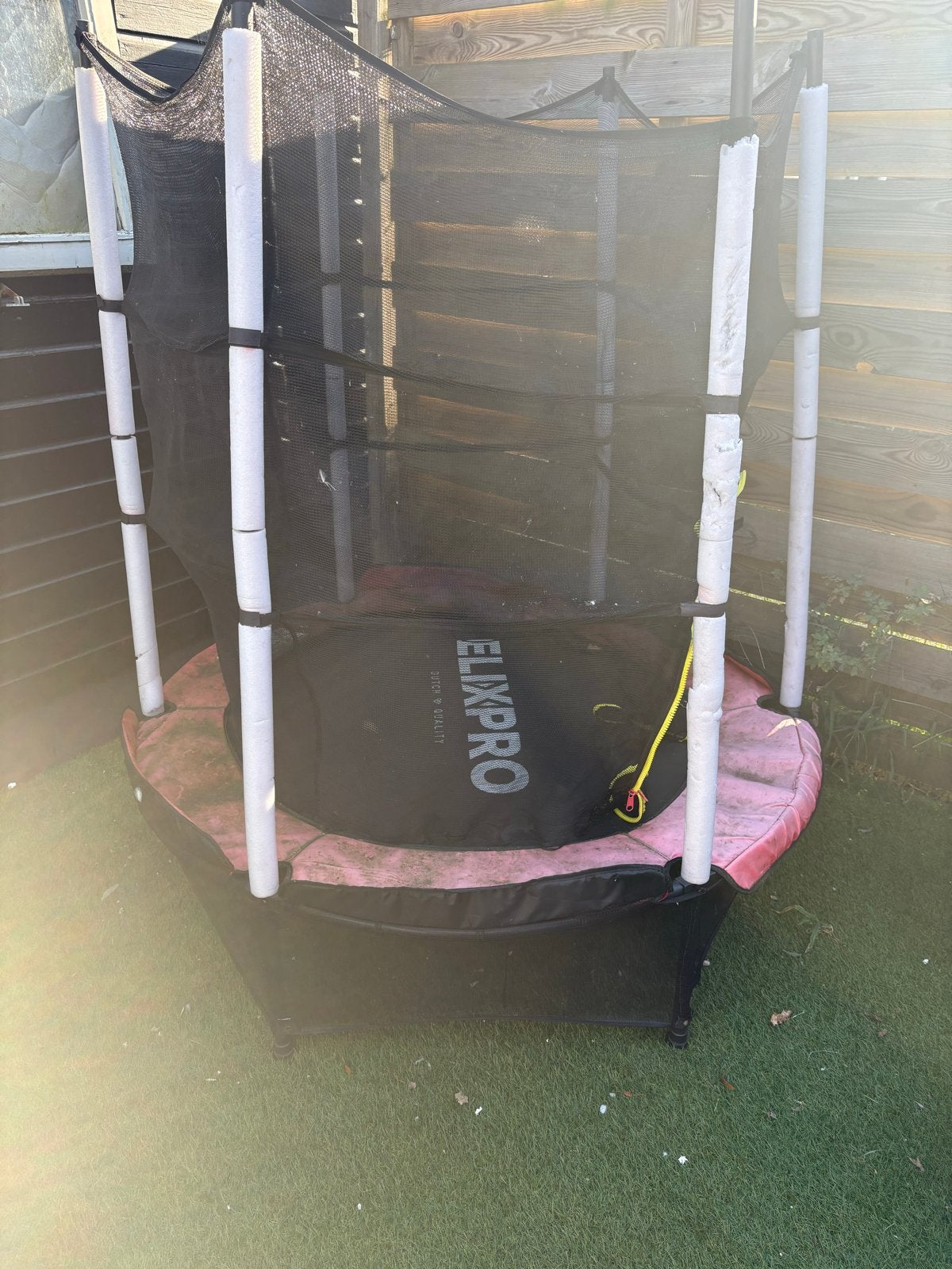 ELIXPRO Trampoline met veiligheidsnet, Ophalen, Gebruikt