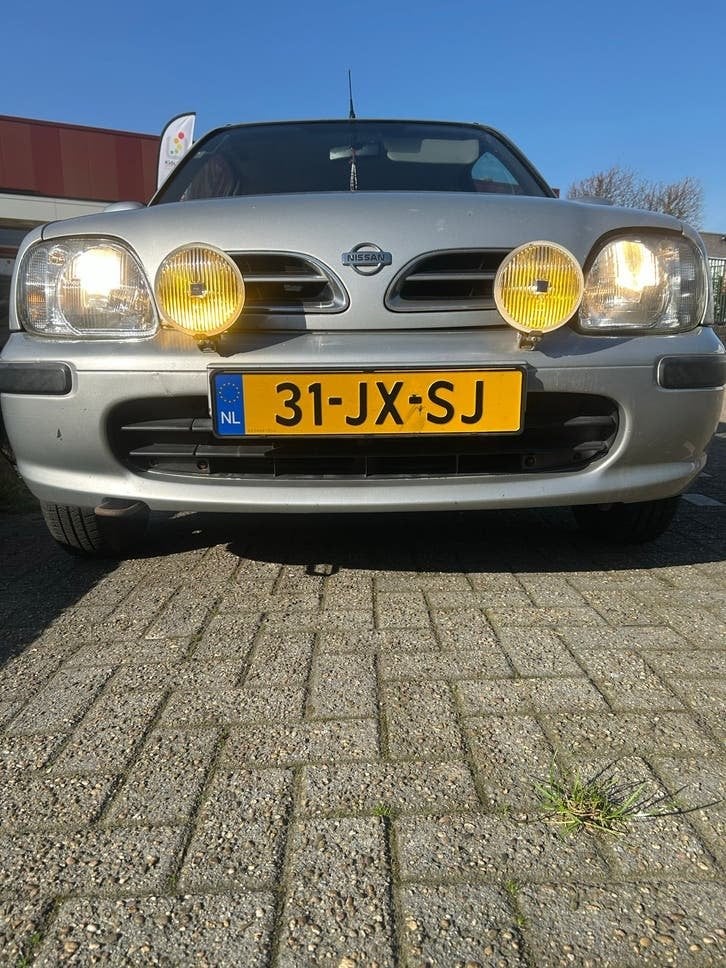 Nissan Micra 1.4 55KW 3D 2002 Grijs nieuwe apk, Auto's, Nissan, Voorwielaandrijving, 750 kg, 4 cilinders, 840 kg