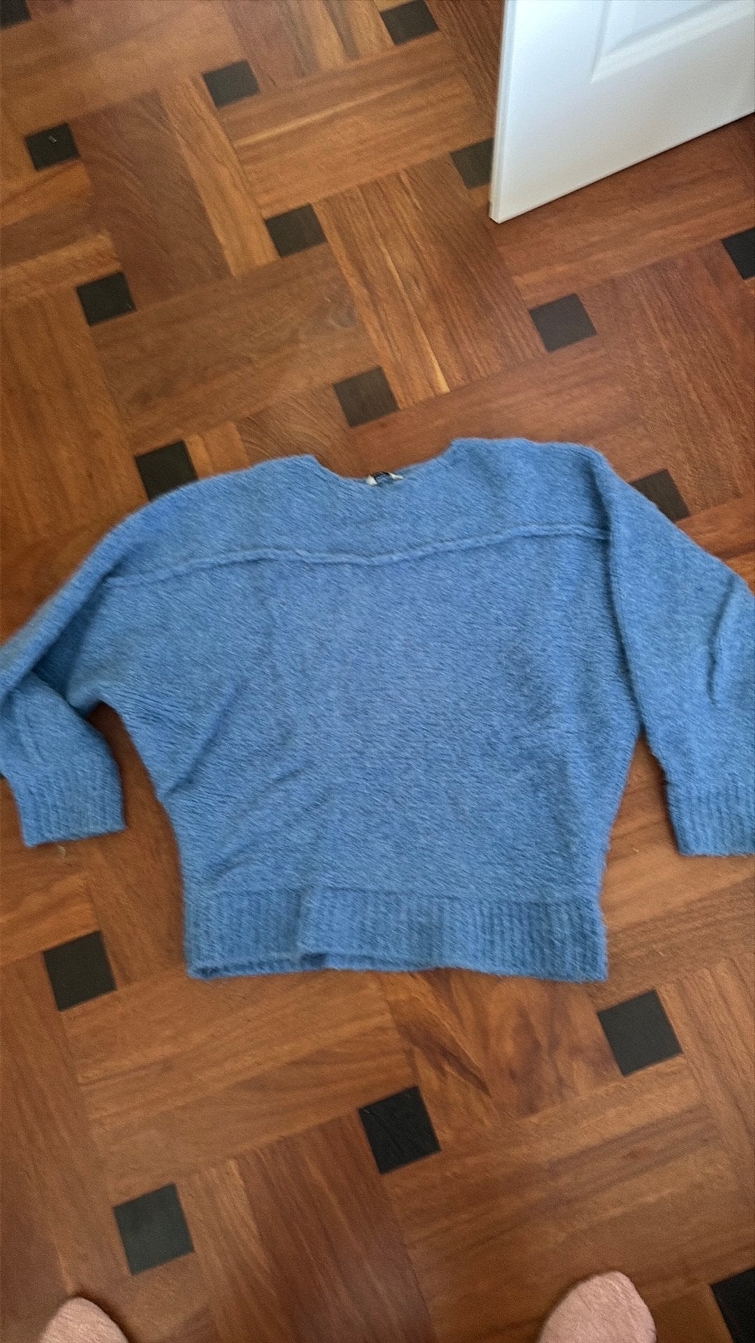 Penn & Ink blauwe trui maat XL wol/alpaca, Ophalen of Verzenden, Zo goed als nieuw, Maat 46/48 (XL) of groter, Blauw