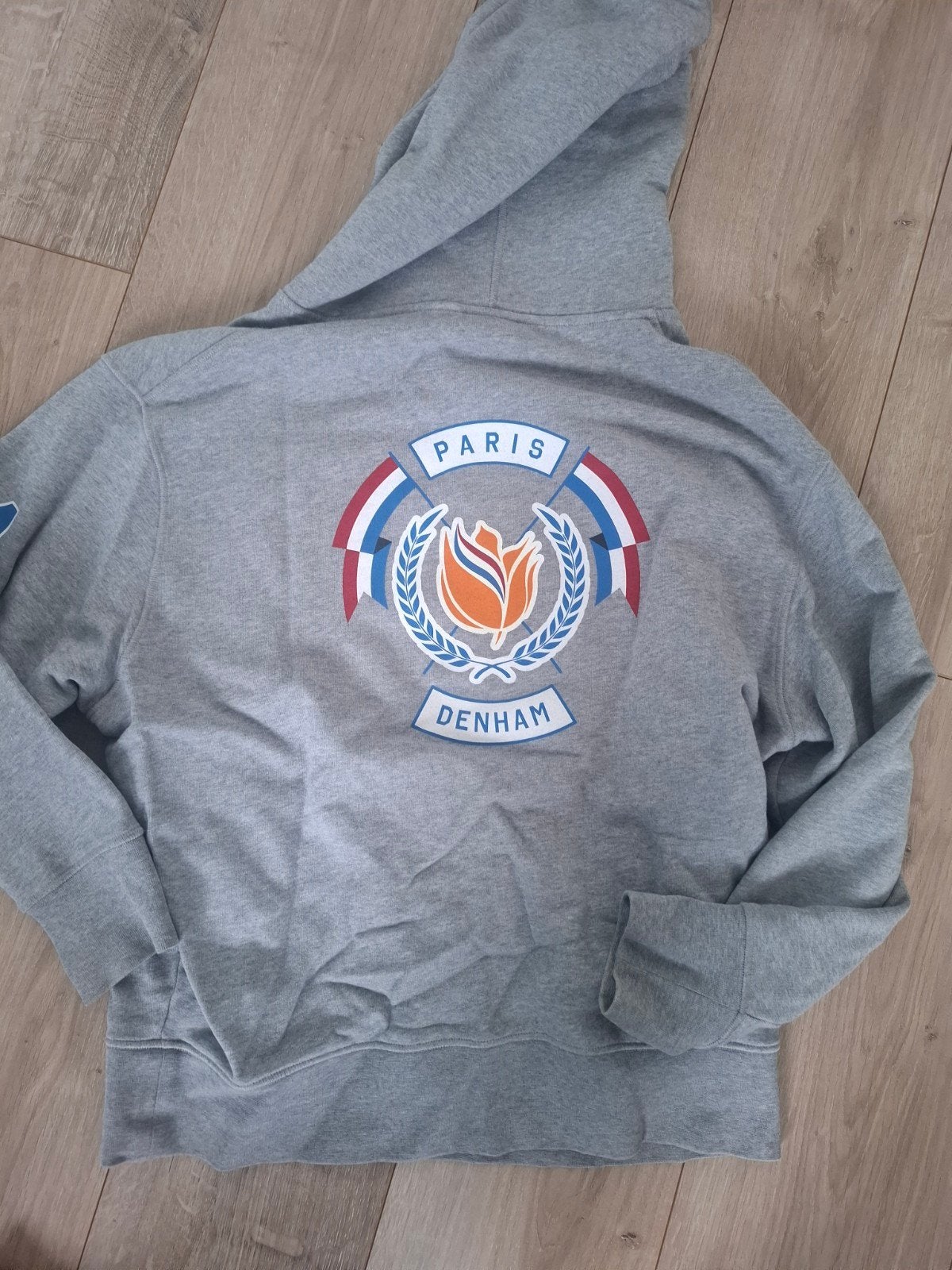 TeamNL Olympische Spelen Denham oversized hoodie, Maat 38/40 (M), Denham, Ophalen of Verzenden, Grijs