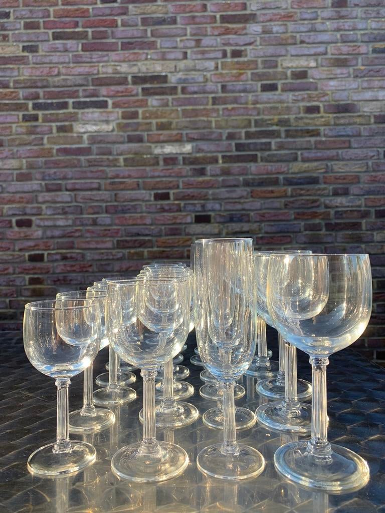 Vintage Luminarc glasservies 23 delig, Ophalen of Verzenden, Zo goed als nieuw, Overige typen
