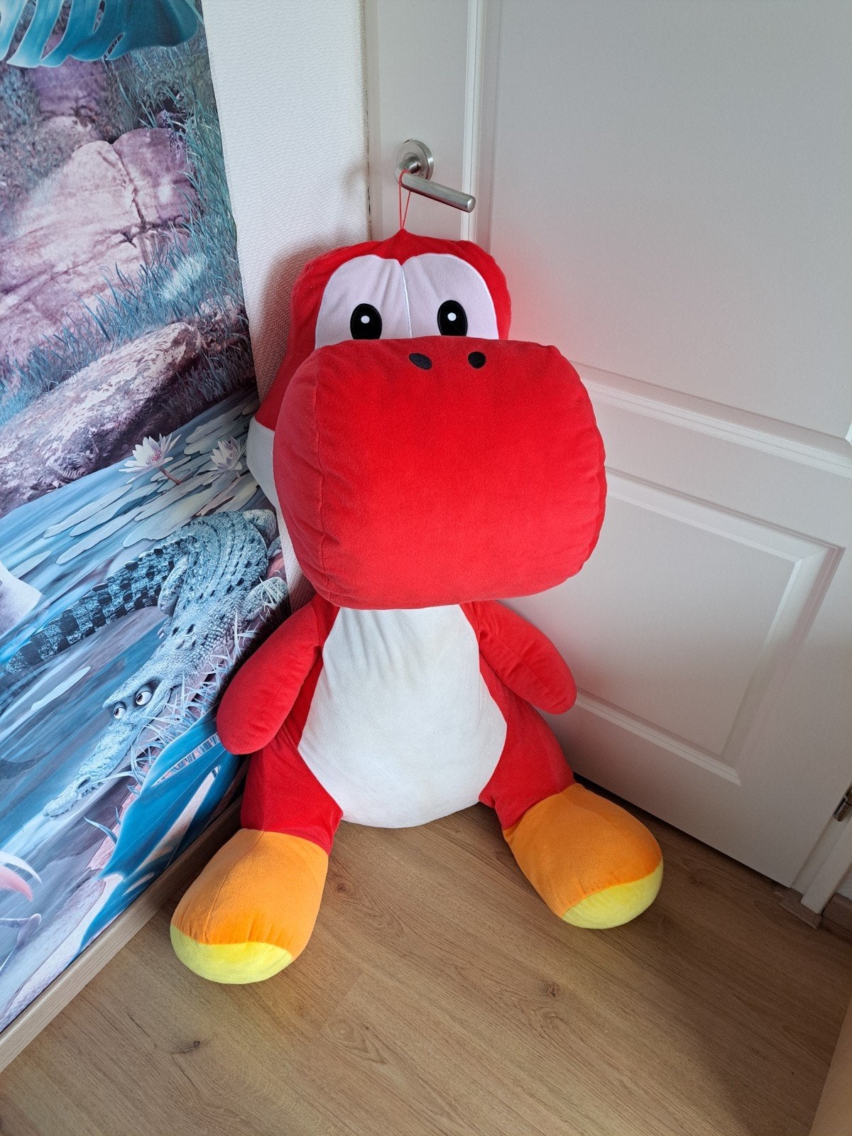Grote Yoshi knuffel - 120 cm - Super Mario, Dinosaurus, Ophalen of Verzenden, Zo goed als nieuw, Nintendo