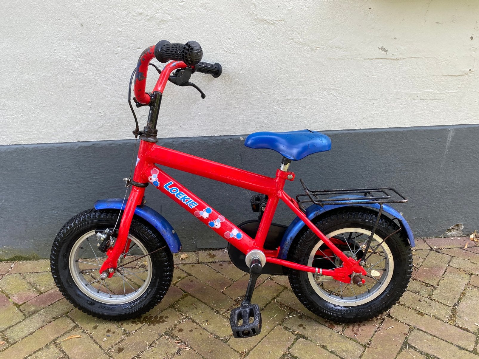 Originele Loekie fiets!, Ophalen of Verzenden, Gebruikt, Terugtraprem, Minder dan 16 inch