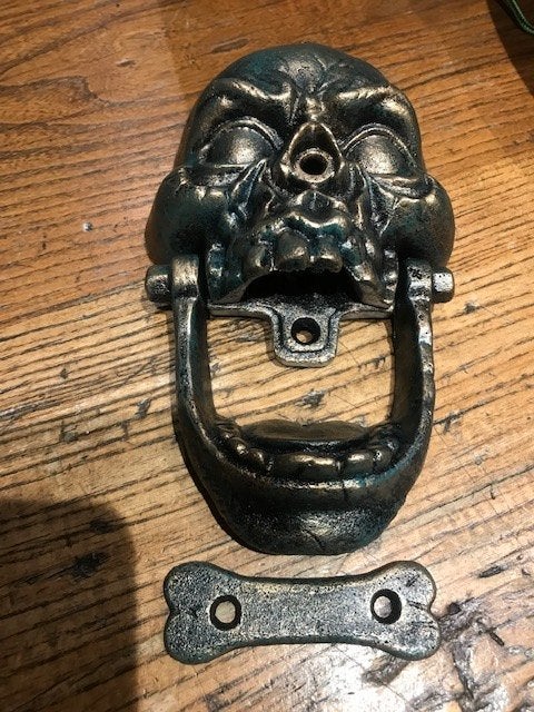 metalen deurklopper, SKULL/ SCHEDEL, Ophalen of Verzenden