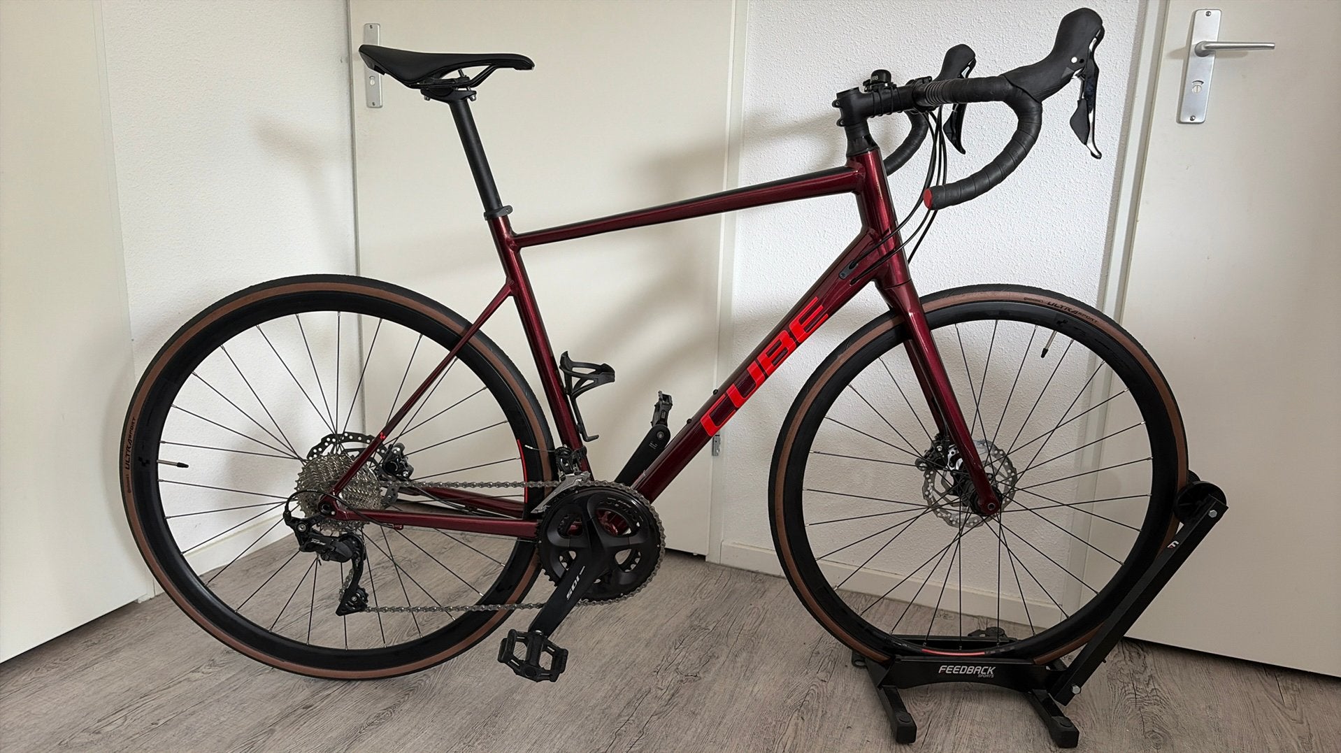 Cube Attain SLX Racefiets Deepred/Red - Zo goed als nieuw, Fietsen en Brommers, Fietsen | Racefietsen, 28 inch, Heren, Aluminium