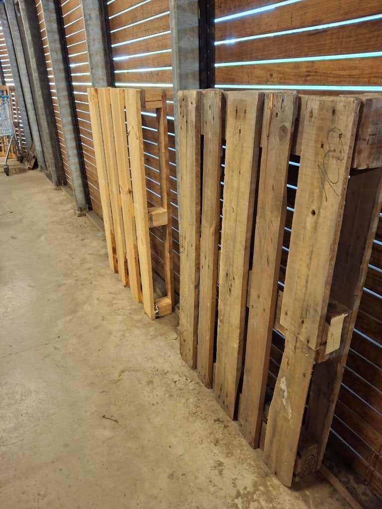 Pallets, Ophalen, Gebruikt