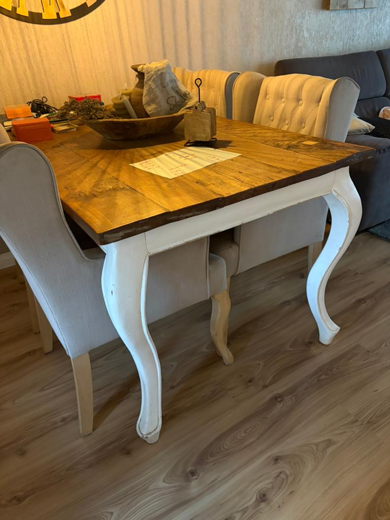 Eettafel, Huis en Inrichting, Complete eetkamers, Ophalen, Gebruikt, 4 tot 6 stoelen