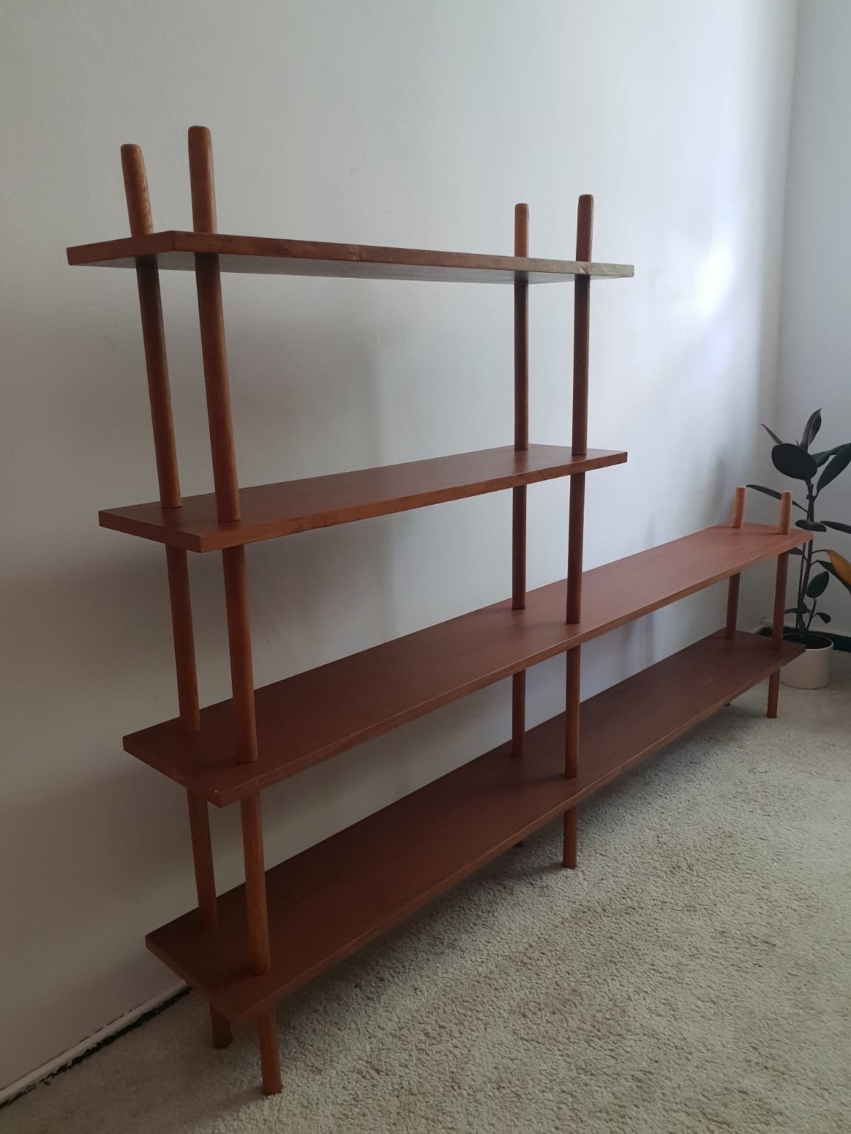Vintage Retro Stokkenkast, Ophalen, Met plank(en), Gebruikt, 100 tot 150 cm