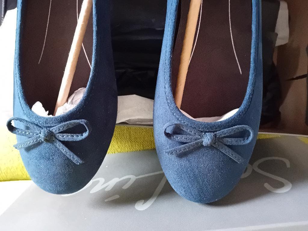 damesschoenen, Kleding | Dames, Schoenen, Blauw, Nieuw, Ballerina's, Ophalen of Verzenden