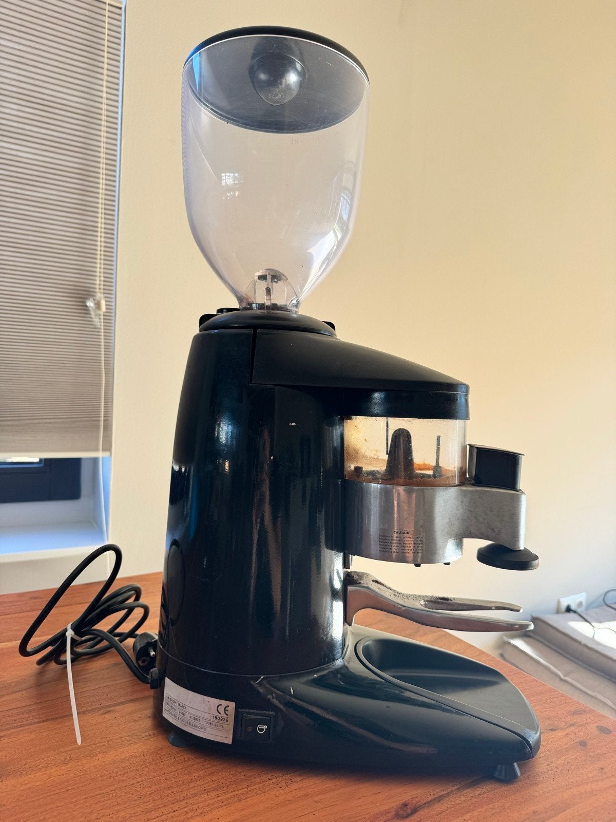 Compak K-6 Koffiemolen - Bright Black, Ophalen, Gebruikt, Overige modellen, 10 kopjes of meer
