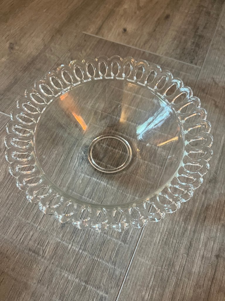 Vintage retro design schaaltje boho schaal bakje bewerkt, Schaal, Geribbeld, Rond, Ophalen of Verzenden