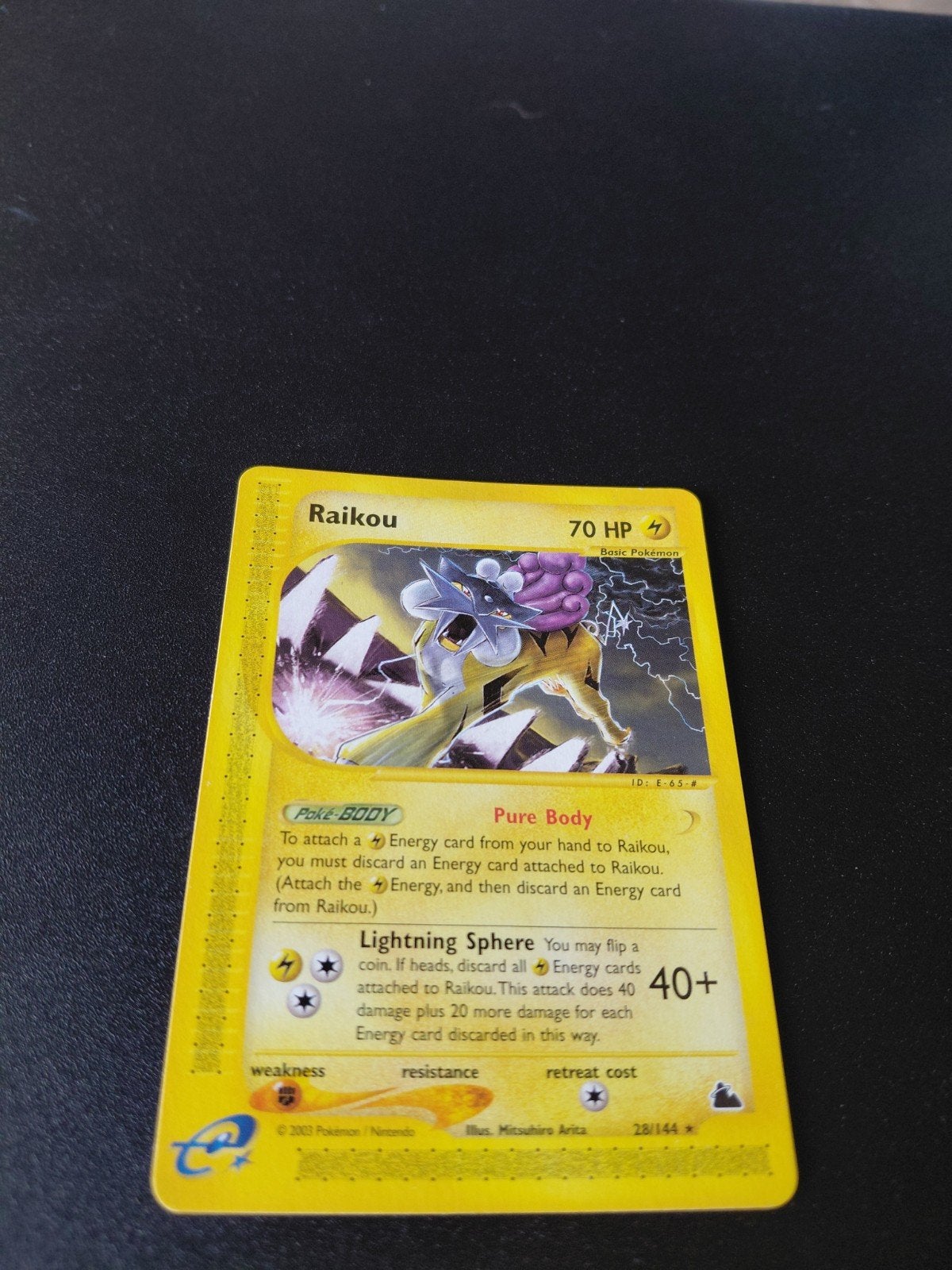 Raikou Skyridge 28/144 - Zeer goede staat!, Ophalen of Verzenden, Zo goed als nieuw, Losse kaart