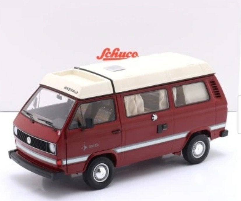 1:18 Volkswagen T3 Buscamper Westfalia Joker uit 1982 Schuco, Ophalen of Verzenden, Nieuw, Auto, Overige merken