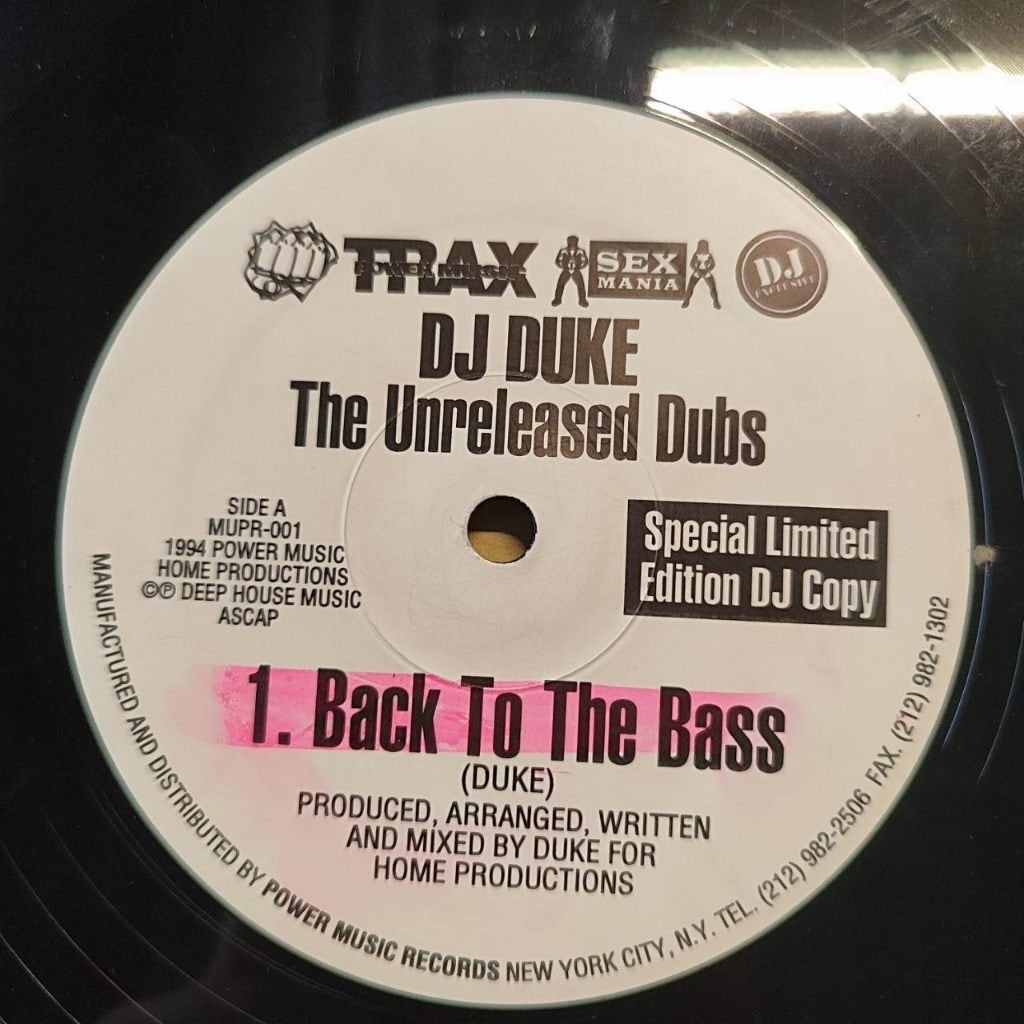 DJ Duke - The Unreleased Dubs - 12 inch promo - 1994, Gebruikt, House, Ophalen of Verzenden, 12 inch