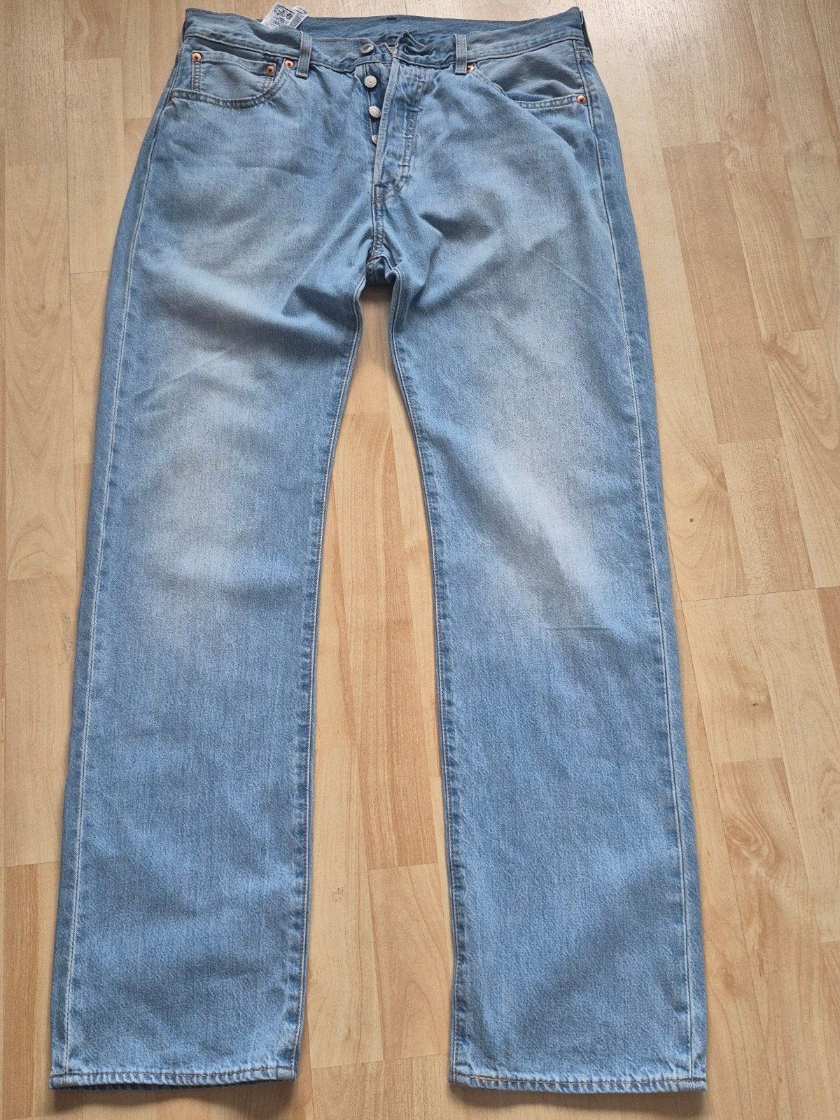 Levi's 501 Lichtblauwe Jeans W33-W34 met Knoopsluiting, Ophalen of Verzenden, Blauw, W33 - W34 (confectie 48/50), Levi's