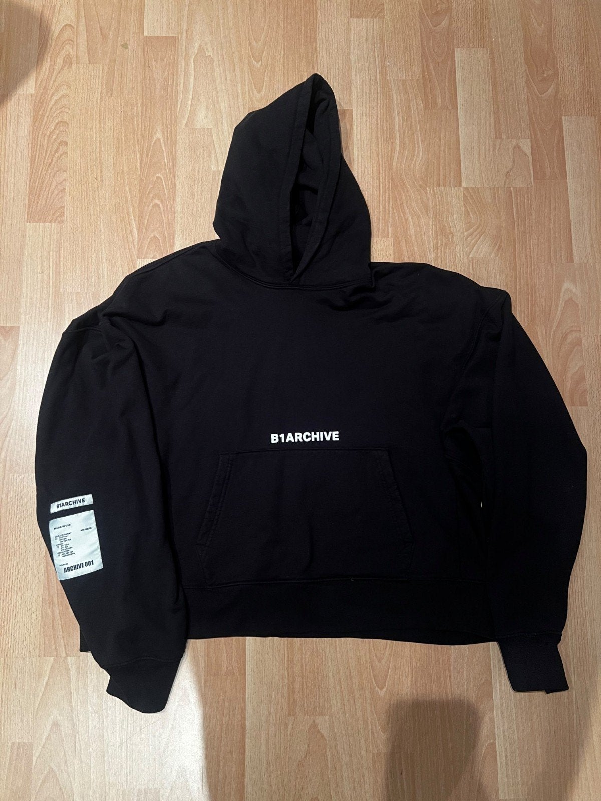 B1archive Black Hoodid  Size XL, Kleding | Heren, Zwart, Maat 56/58 (XL), Ophalen of Verzenden, Zo goed als nieuw