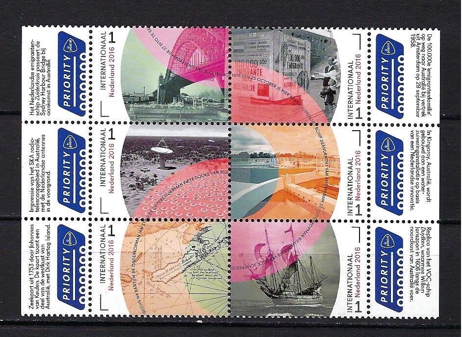 NVPH 3441/3446 (Grenzeloos Nederland-Australie) Postfris, Postzegels en Munten, Postzegels | Nederland, Ophalen of Verzenden, Na 1940