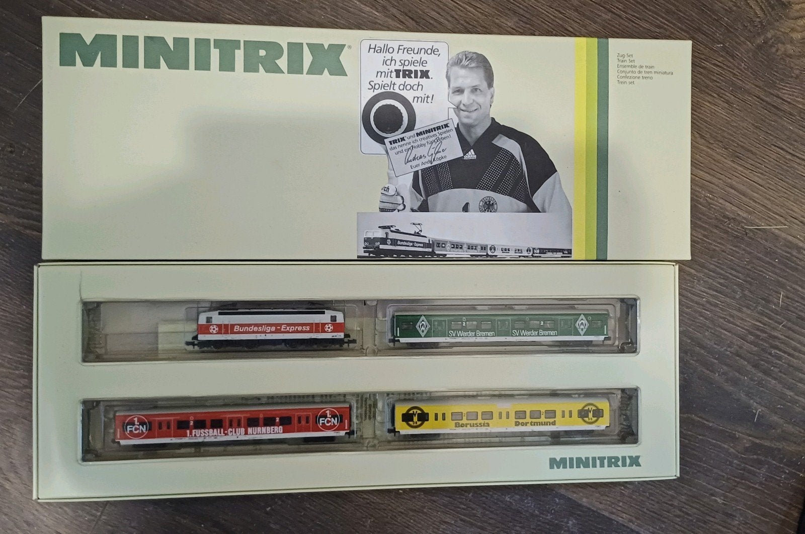 Minitrix Bundesliga Express Treinset - DCC-digitaal, Treinset, Gelijkstroom, Trix, Ophalen of Verzenden