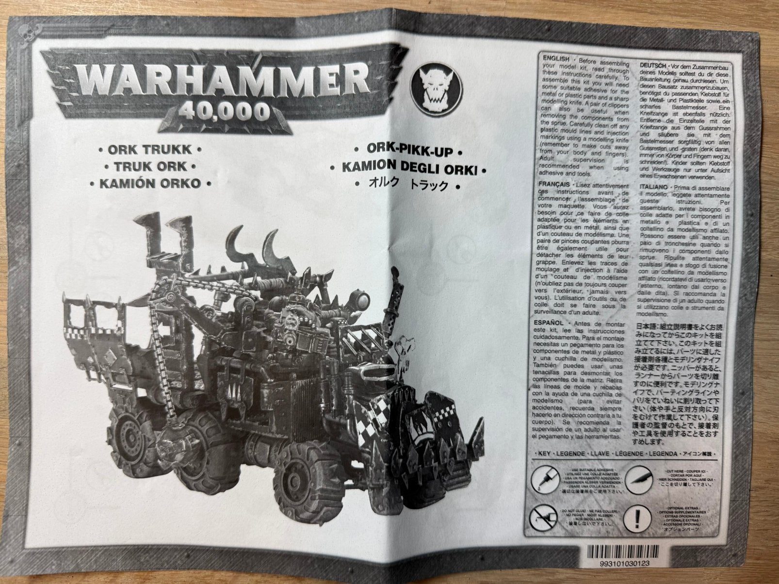 Warhammer 40k Orks Trukk #3, Ophalen of Verzenden, Zo goed als nieuw, Warhammer