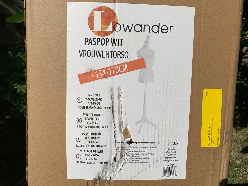 Lowander paspop wit NIEUW, Ophalen of Verzenden, Nieuw, Paspop