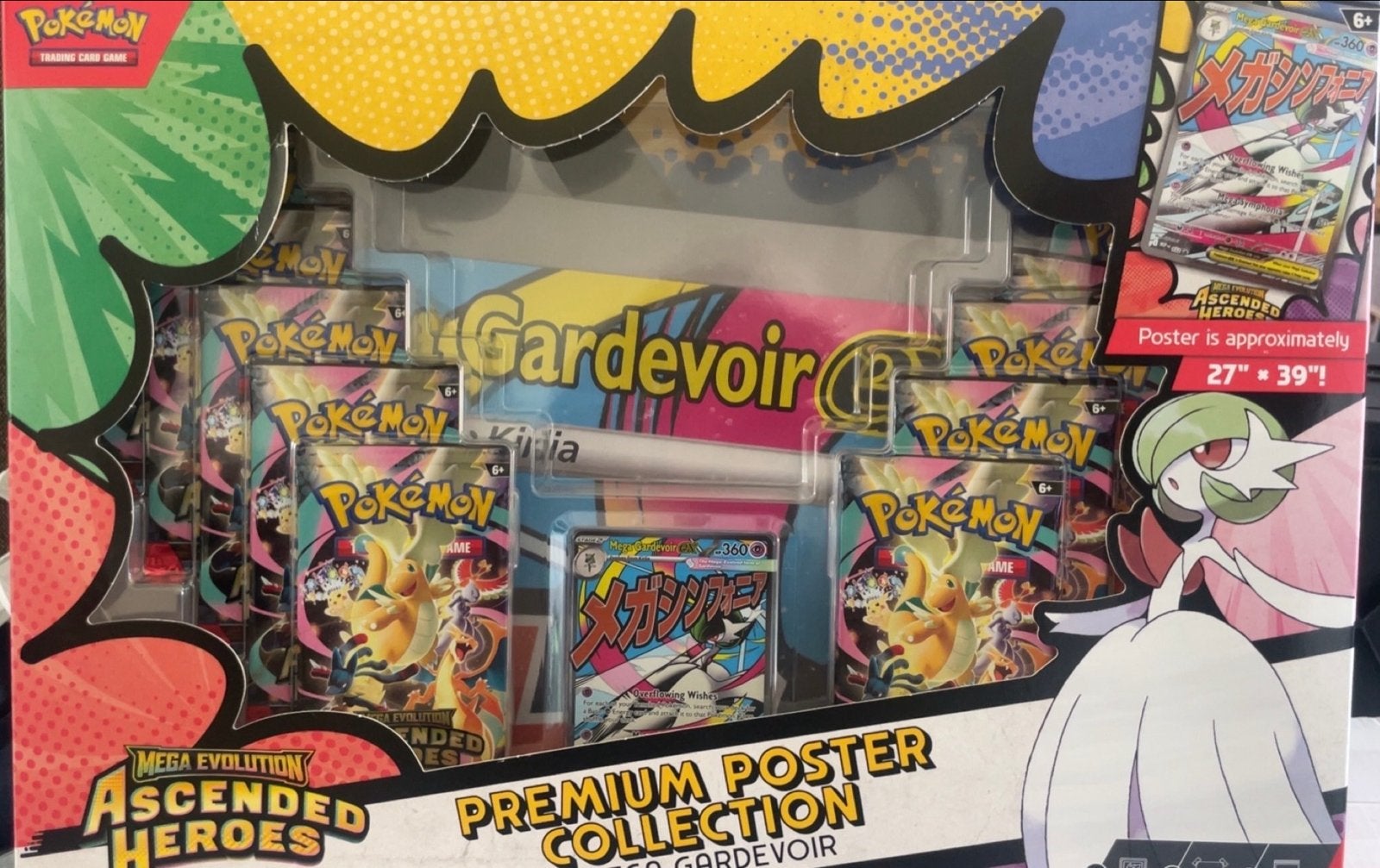 Pokémon Mega Gardevoir EX Premium Poster Collection, Ophalen of Verzenden, Nieuw, Overige typen