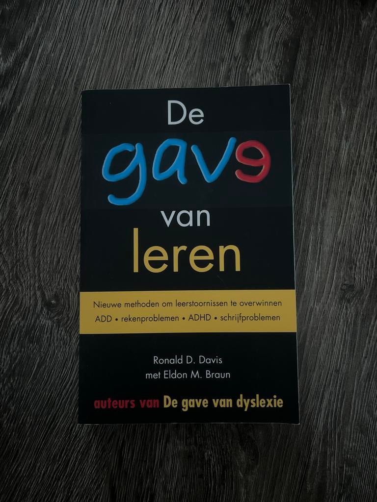 De gave van leren - Ronald D. Davis, Boeken, Studieboeken en Cursussen, Zo goed als nieuw, Overige niveaus, Gamma, Ophalen of Verzenden