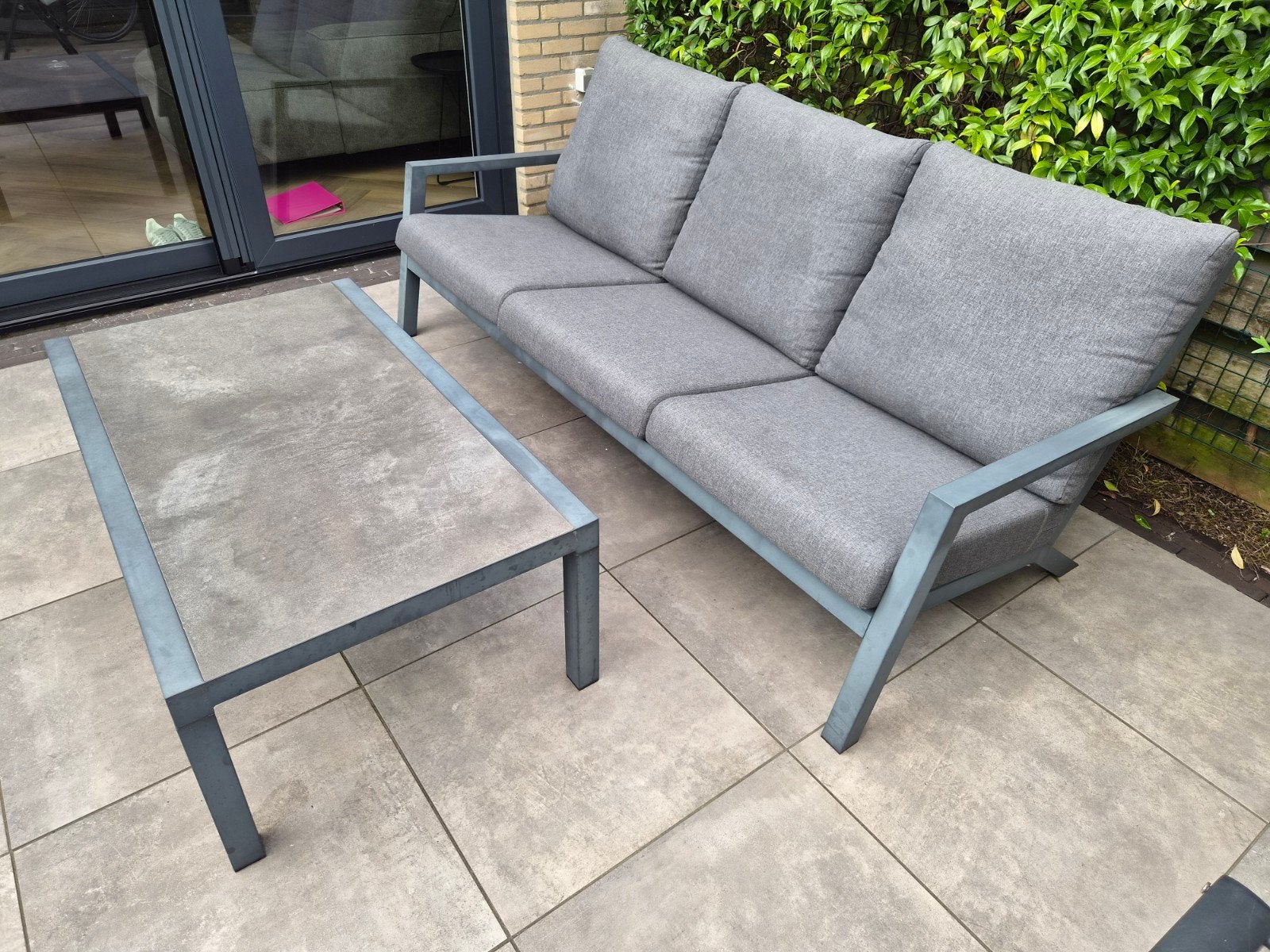 Royal Seasons Tuinset met 3-zitsbank, 2 fauteuils, 1 tafel, Tuin en Terras, 5 zitplaatsen, Gebruikt, Ophalen of Verzenden, Bank