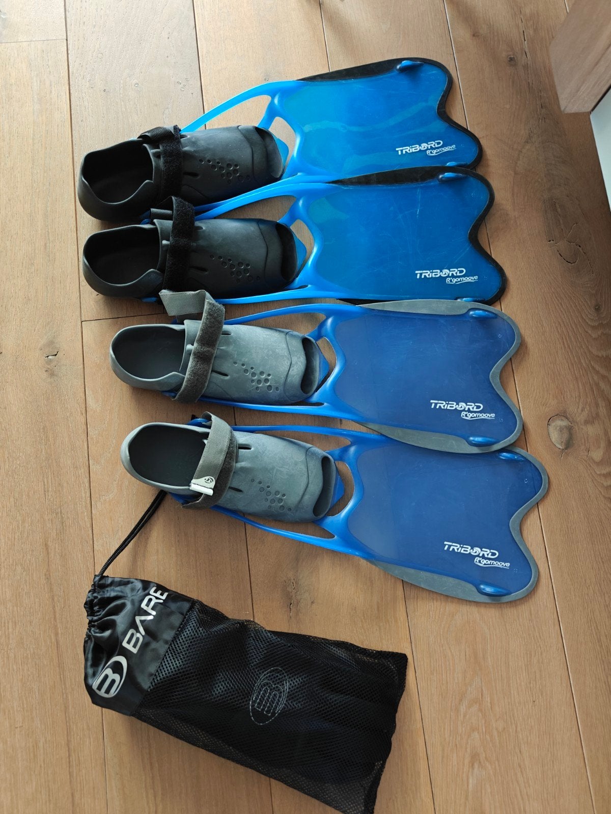 Flippers en Mare duikhandschoenen, Ophalen, Zo goed als nieuw, Zwem- of Duikvliezen