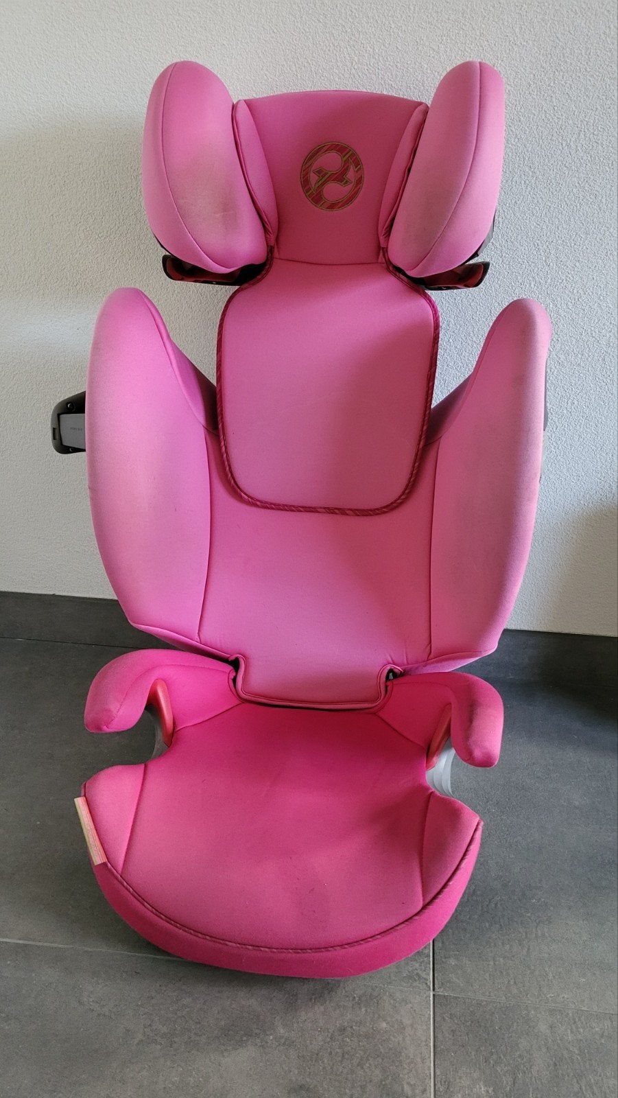 Cybex Solution S-fix autostoel groep 2/3 - roze, Gebruikt, Verstelbare rugleuning, Isofix, Ophalen