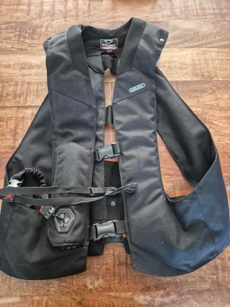 Zwart airbagvest, Dieren en Toebehoren, Paardrijkleding, Gebruikt, Dames, Heren, Bovenkleding, Overige soorten, Ophalen of Verzenden