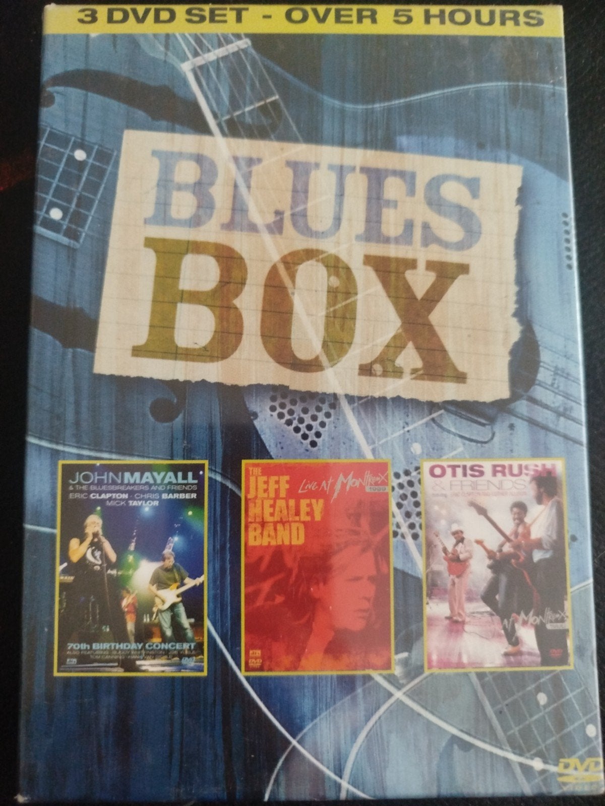 BLUES BOX - 3 DVD SET (John Mayall, Jeff Healey, Otis Rush), Alle leeftijden, Italiaans, Ophalen of Verzenden, Concert