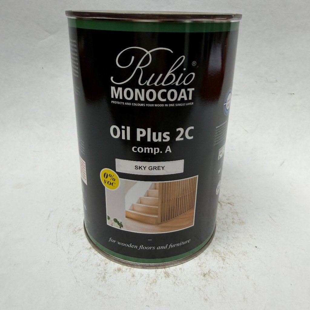 Rubio Monocoat Oil Hout Olie Lak Sky Grey 1L, Nieuw, Ophalen of Verzenden, Lak, Minder dan 5 liter