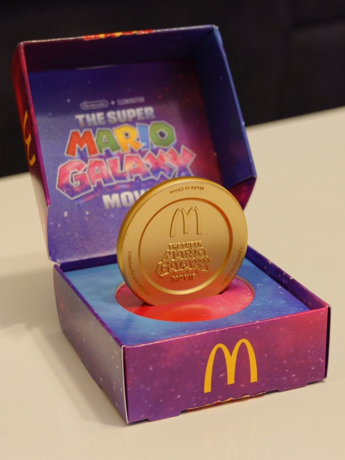 McDonald's Mario Galaxy Movie Gouden Munt, Ophalen of Verzenden, Nieuw