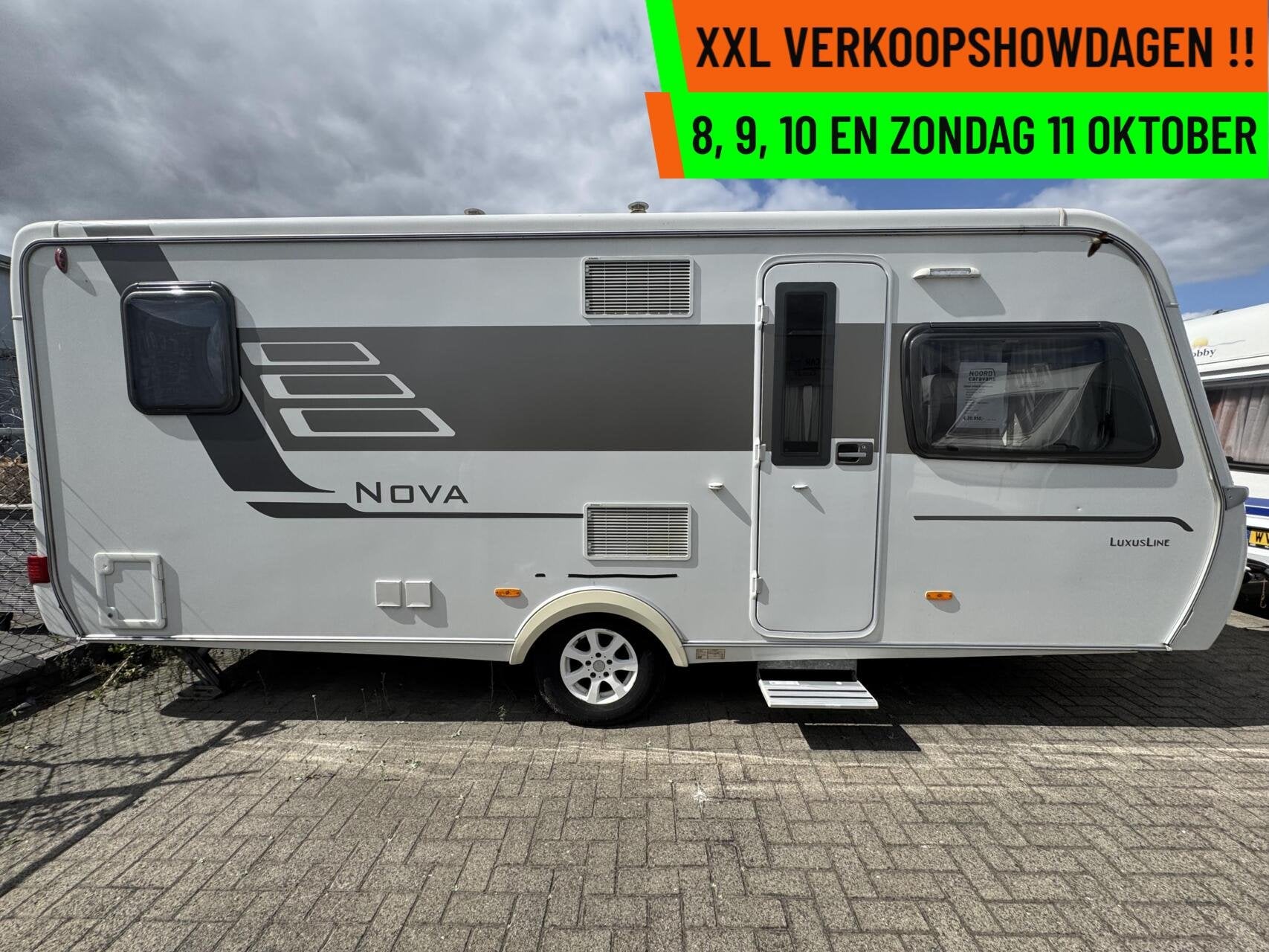 Eriba HYMER NOVA- XXL VERKOOPSHOW 8,9,10 & 11 OKT. 10-17 UUR, Caravans en Kamperen, Rondzit, 7 tot 8 meter, Bedrijf, Eriba